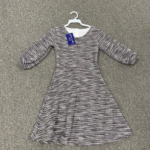 Area Code 407 NWT Kids Size Boucle Multi Colored Fit & Flare Party Dress - Picture 1 of 2